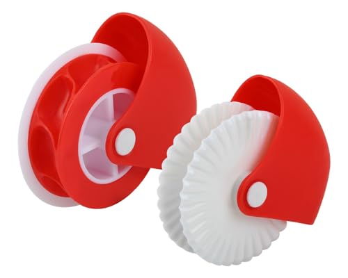 ds. distinctive style Pastry Wheel Decorator and Cutter Set of 2, Includes Lattice Pastry Wheel and Crust Roll for Pizza, Pastry, Ravioli Pasta, Pie and Cookie Decoration or Baking Cooking ds. distinctive style Pastry Wheel Decorator and Cutter Set of 2, Includes Lattice Pastry Wheel and Crust Roll for Pizza, Pastry, Ravioli Pasta, Pie and Cookie Decoration or Baking Cooking von ds. distinctive style