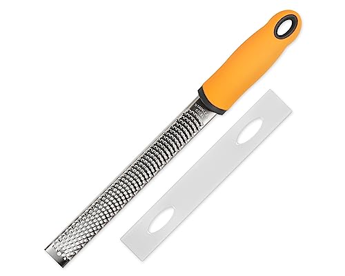 ds. distinctive style käsereibe Handheld Edelstahl parmesanreibe zitronenreibe zestenreibe käsereibe parmesan zester reibe knoblauch reibe Es eignet sich auch für Kokosnuss, Muskat, Schokolade, etc. von ds. distinctive style