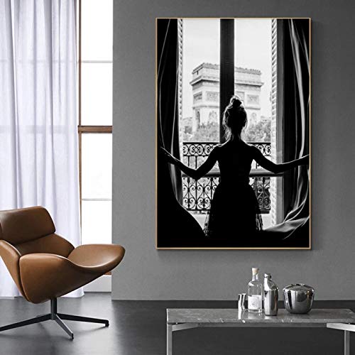 dsdsgog Leinwand Kunstdruck Elegante Frauen Poster Gemälde Drucke Schöne Wandkunst Bilder Für Wohnzimmer Und Schlafzimmer Dekoration 70x100cm Rahmenlos von dsdsgog