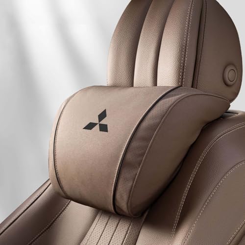 Auto Kopfstütze, für Mitsubishi Outlander ASX Eclipse Cross Pajero Auto Nackenkissen mit Memory Foam verstellbarem Riemen Abnehmbarer Abdeckung Weichheit Atmungsaktiv Komfortabel für Autositz Zubehör von dsetryj