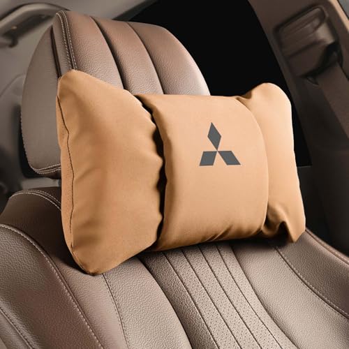 Auto Kopfstütze, für Mitsubishi Outlander ASX Eclipse Cross Pajero Auto Nackenkissen mit Memory Foam verstellbarem Riemen Abnehmbarer Abdeckung Weichheit Atmungsaktiv Komfortabel für Autositz Zubehör von dsetryj