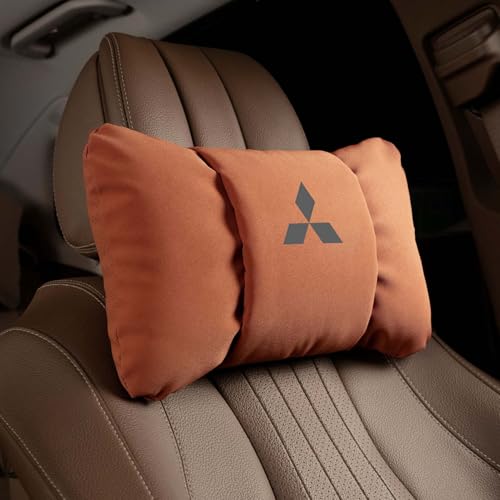 Auto Kopfstütze, für Mitsubishi Outlander ASX Eclipse Cross Pajero Auto Nackenkissen mit Memory Foam verstellbarem Riemen Abnehmbarer Abdeckung Weichheit Atmungsaktiv Komfortabel für Autositz Zubehör von dsetryj
