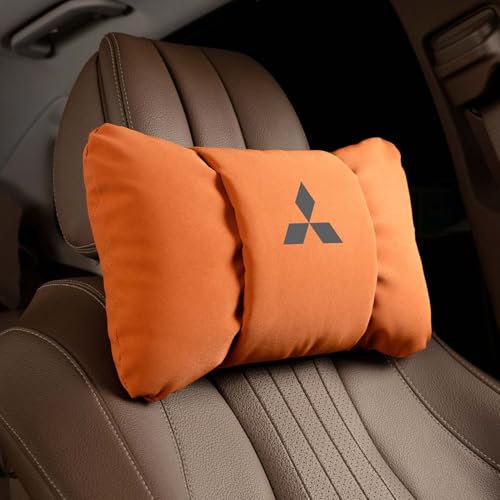Auto Kopfstütze, für Mitsubishi Outlander ASX Eclipse Cross Pajero Auto Nackenkissen mit Memory Foam verstellbarem Riemen Abnehmbarer Abdeckung Weichheit Atmungsaktiv Komfortabel für Autositz Zubehör von dsetryj