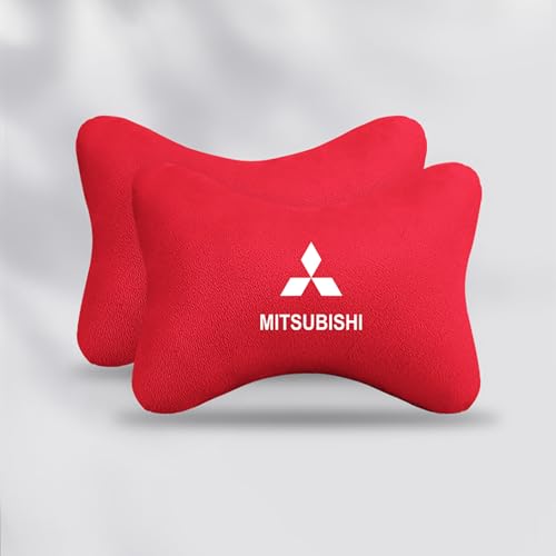 Auto Kopfstütze, für Mitsubishi Outlander Eclipse Cross ASX Lancer Auto Nackenkissen mit Memory Foam verstellbarem Riemen Abnehmbarer Abdeckung Weichheit Atmungsaktiv Komfortabel für Autositz Zubehör von dsetryj
