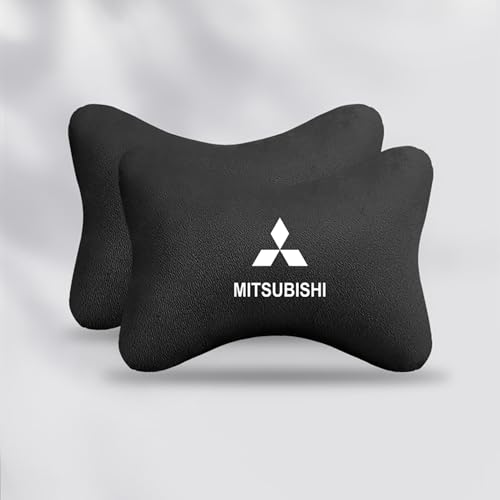 Auto Kopfstütze, für Mitsubishi Outlander Eclipse Cross ASX Lancer Auto Nackenkissen mit Memory Foam verstellbarem Riemen Abnehmbarer Abdeckung Weichheit Atmungsaktiv Komfortabel für Autositz Zubehör von dsetryj