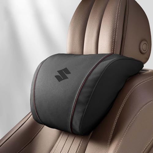 Auto Kopfstütze, für Suzuki Swift Alto Celerio SX4 S-Cross Vitara Auto Nackenkissen mit Memory Foam verstellbarem Riemen Abnehmbarer Abdeckung Weichheit Atmungsaktiv Komfortabel für Autositz Zubehör von dsetryj