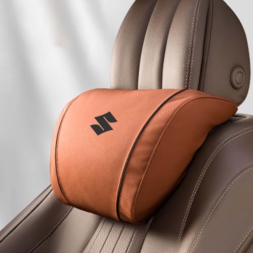 Auto Kopfstütze, für Suzuki Swift Alto Celerio SX4 S-Cross Vitara Auto Nackenkissen mit Memory Foam verstellbarem Riemen Abnehmbarer Abdeckung Weichheit Atmungsaktiv Komfortabel für Autositz Zubehör von dsetryj