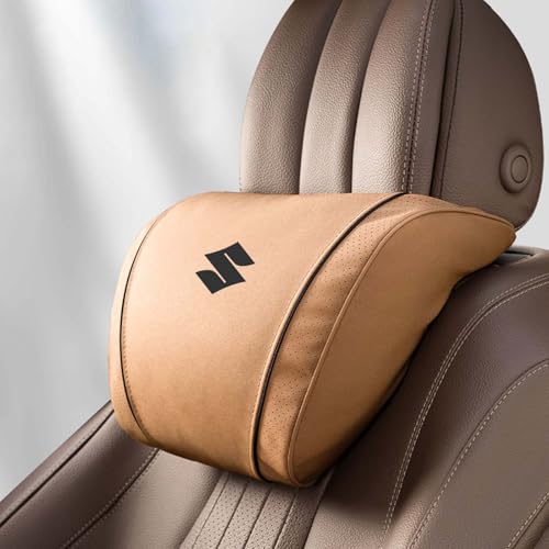 Auto Kopfstütze, für Suzuki Swift Alto Celerio SX4 S-Cross Vitara Auto Nackenkissen mit Memory Foam verstellbarem Riemen Abnehmbarer Abdeckung Weichheit Atmungsaktiv Komfortabel für Autositz Zubehör von dsetryj