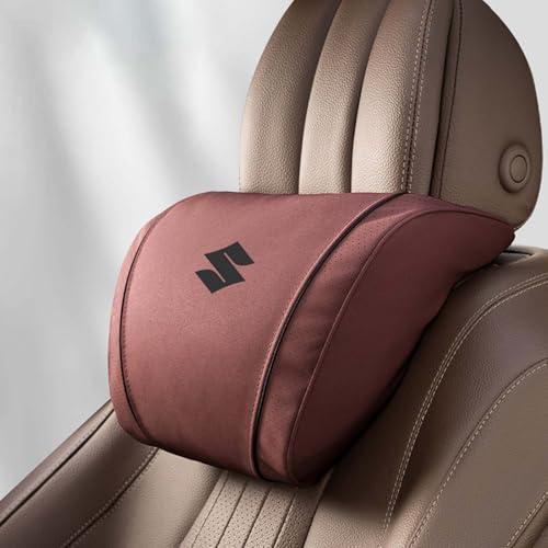 Auto Kopfstütze, für Suzuki Swift Alto Celerio SX4 S-Cross Vitara Auto Nackenkissen mit Memory Foam verstellbarem Riemen Abnehmbarer Abdeckung Weichheit Atmungsaktiv Komfortabel für Autositz Zubehör von dsetryj