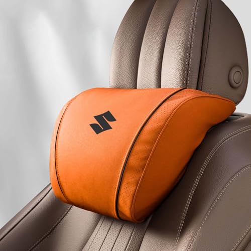 Auto Kopfstütze, für Suzuki Swift Alto Celerio SX4 S-Cross Vitara Auto Nackenkissen mit Memory Foam verstellbarem Riemen Abnehmbarer Abdeckung Weichheit Atmungsaktiv Komfortabel für Autositz Zubehör von dsetryj