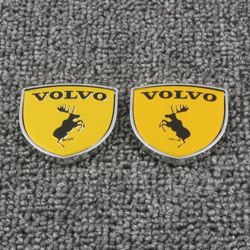 dsetryj Auto Emblem, für Volvo XC 60 XC 90 S90 40 V60 Aufkleber Abzeichen Buchstaben embleme Zeichen Badge Sticker selbstklebend Zubehör,2pcs/B von dsetryj