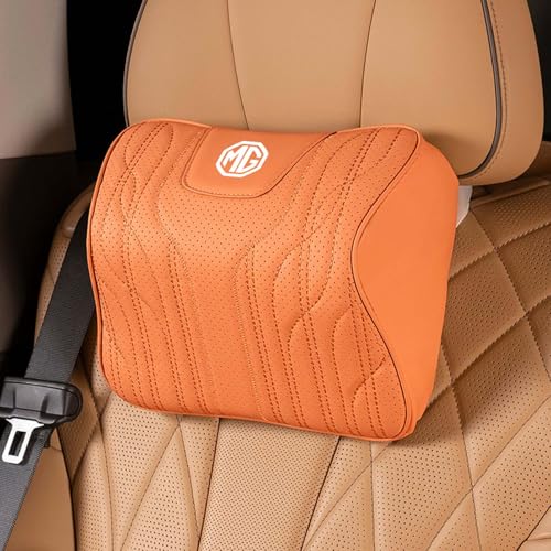 dsetryj Auto Kopfstütze, für MG 5 6pro ZS HS one Auto Nackenkissen mit Memory Foam verstellbarem Riemen Abnehmbarer Abdeckung Weichheit Atmungsaktiv Komfortabel für Autositz Zubehör,F von dsetryj
