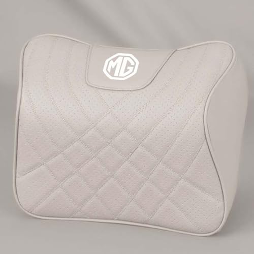dsetryj Auto Kopfstütze, für MG ZS MG7 MG6 MG5 Auto Nackenkissen mit Memory Foam verstellbarem Riemen Abnehmbarer Abdeckung Weichheit Atmungsaktiv Komfortabel für Autositz Zubehör,B von dsetryj