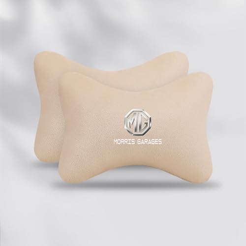 dsetryj Auto Kopfstütze, für MG5 6 ZS HS GS ONE Auto Nackenkissen mit Memory Foam verstellbarem Riemen Abnehmbarer Abdeckung Weichheit Atmungsaktiv Komfortabel für Autositz Zubehör,2pcs/A von dsetryj