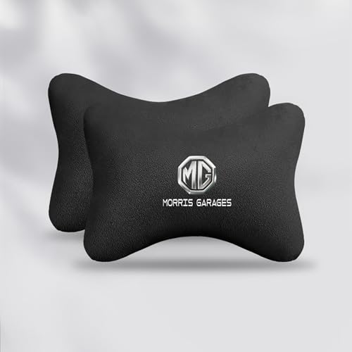 dsetryj Auto Kopfstütze, für MG5 6 ZS HS GS ONE Auto Nackenkissen mit Memory Foam verstellbarem Riemen Abnehmbarer Abdeckung Weichheit Atmungsaktiv Komfortabel für Autositz Zubehör,2pcs/B von dsetryj