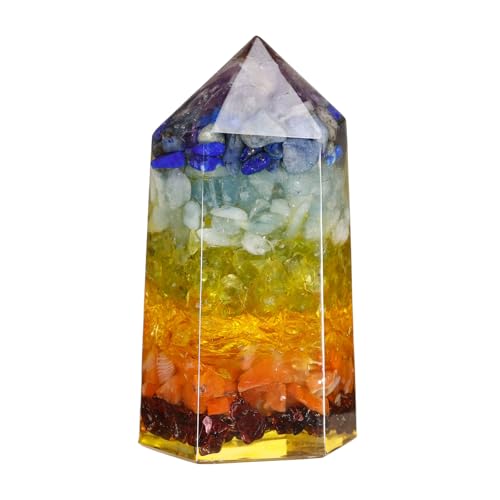 dssmboom 2er Pack Heilende Kristallstäbe Sechseckiger Kristallspitze für Meditation Wicca Chakra Balancing, 7 Chakra-Steine dssmboom 2er Pack Heilende Kristallstäbe Sechseckiger Kristallspitze für Meditation Wicca Chakra Balancing, 7 Chakra-Steine von dssmboom