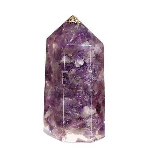 dssmboom 2er Pack Heilende Kristallstäbe Sechseckiger Kristallspitze für Meditation Wicca Chakra Balancing, Amethyst dssmboom 2er Pack Heilende Kristallstäbe Sechseckiger Kristallspitze für Meditation Wicca Chakra Balancing, Amethyst von dssmboom