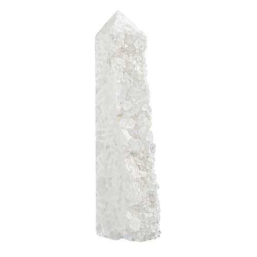 dssmboom Unregelmäßiger Kristallpunkt Steinstab für Meditation Rock Quarz Kristall Cluster Geode Turm für Home Decor Mineral Probe, 2.48"-4.93" von dssmboom