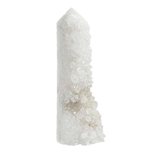 dssmboom Unregelmäßiger Kristallpunkt Steinstab für Meditation Rock Quarz Kristall Cluster Geode Turm für Home Decor Mineral Probe, 3.94"-6.5" von dssmboom