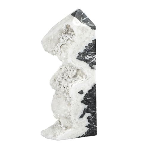 dssmboom Unregelmäßiger Kristallpunkt Steinstab für Meditation Rock Quarz Kristall Cluster Geode Turm für Home Decor Mineral Probe, 4.33"-6.7" von dssmboom
