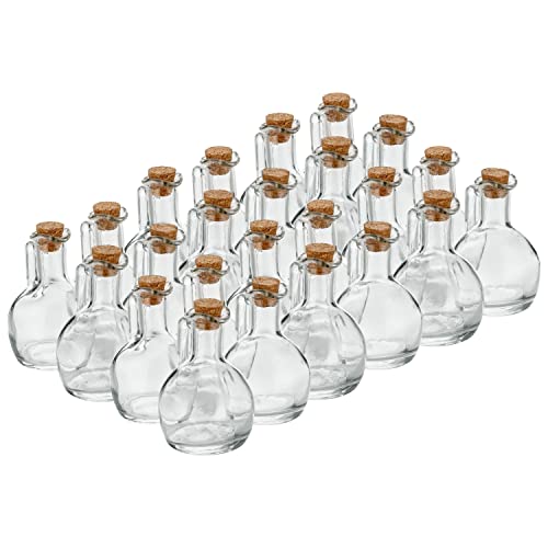 24x Glasflasche mit Korken 150ml kleine Flaschen zum befüllen Leere Glasflaschen Flasche Glas Likörflaschen Ostern Glasflasche Weihnachten Likör kleine Flaschen leer Öl Essig Glass bottle Fläschchen von dszapaci