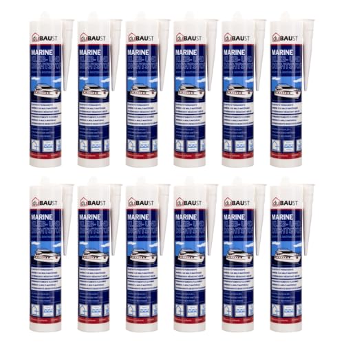 12x dubaust BOT24 Marine Klebdichtstoff für Boot Schiff Yacht Innen + Aussen UV-resistent Haftung auf allen Untergründen Bootskleber Dichtmasse 290ml Kartusche weiss 12x dubaust BOT24 Marine Klebdichtstoff für Boot Schiff Yacht Innen + Aussen UV-resistent Haftung auf allen Untergründen Bootskleber Dichtmasse 290ml Kartusche weiss von dubaust