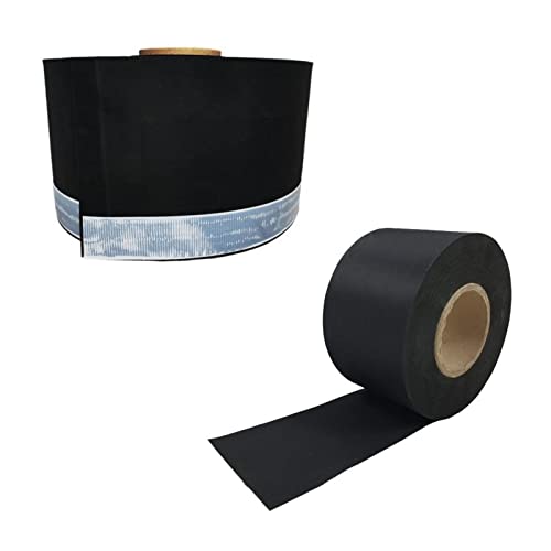 dubaust EPDM24 schwarze extrem widerstandsfähige Dichtfolie aus EPDM-Kautschuk zur äußeren Abdichtung von Fenster- und Türelementen 25m/Rolle (mit Butylklebestreifen, 300mm x 0,75mm) von dubaust