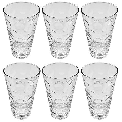 Dubbeglas 6 Stück 0,25 Liter (klar) - für kleine Schorle von dubbeglas.shop