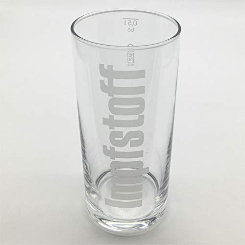 dubbeglas.shop Impfstoff Glas 0,5 Liter - Longdrinkglas Pfälzer Schorleglas Schoppenglas Weinglas von dubbeglas.shop