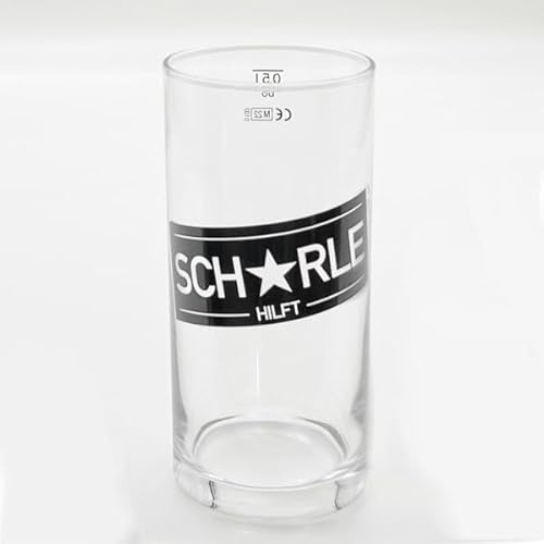 dubbeglas.shop Schorle hilft Schoppenglas 0,5 L (Weinstange) - mit Spendenaktion von dubbeglas.shop