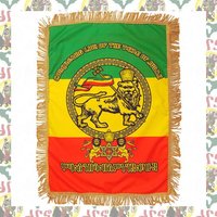 Drs/Löwe Von Judah Wanddekoration Mit Fransen Gobelin Haile Selassie I Reggae Jah Rasatafari Äthiopien von dubrockers