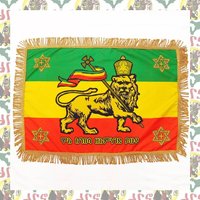 Drs/Löwe Von Judah Wanddekoration Mit Fransen Gobelin Haile Selassie I Reggae Jah Rasatafari Äthiopien Drs/Löwe Von Judah Wanddekoration Mit Fransen Gobelin Haile Selassie I Reggae Jah Rasatafari Äthiopien von dubrockers