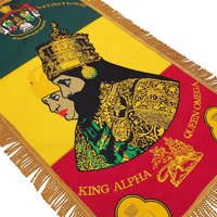 Drs King Alpha & Queen Omega/Wanddekoration Gestickt Mit Fransen Haile Selassie I Jah Ethiopia Drs King Alpha & Queen Omega/Wanddekoration Gestickt Mit Fransen Haile Selassie I Jah Ethiopia von dubrockers