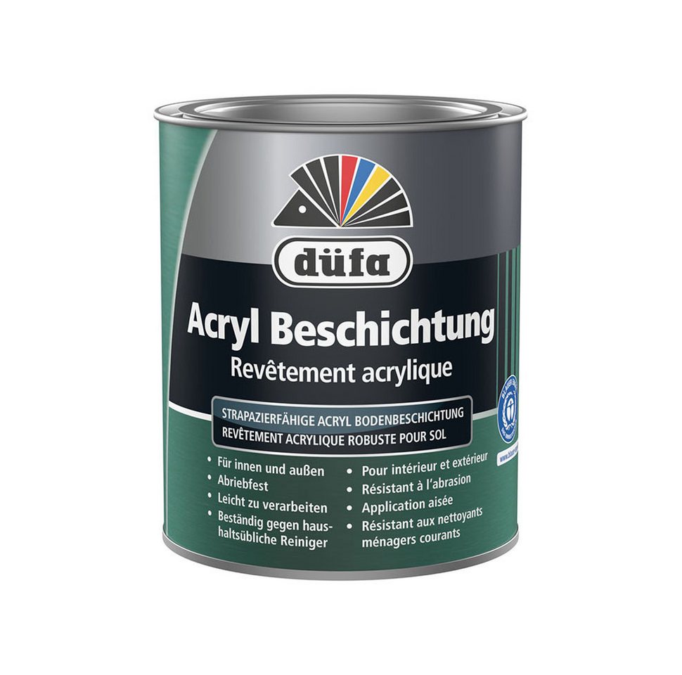 düfa Bodenversiegelung Acryl-Beschichtung 750 ml wetterbeständige Bodenbeschichtung grau, Leicht zu verarbeiten düfa Bodenversiegelung Acryl-Beschichtung 750 ml wetterbeständige Bodenbeschichtung grau, Leicht zu verarbeiten von düfa