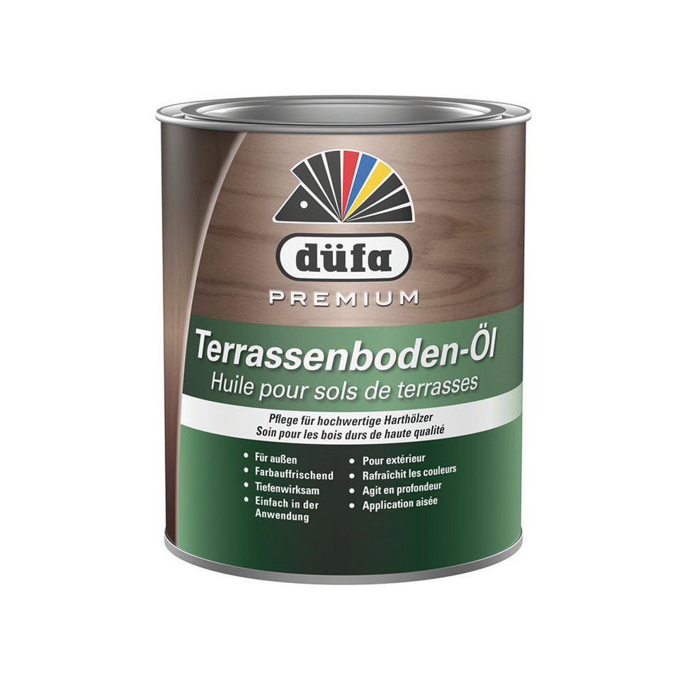 düfa Hartholzöl Premium Terrassenboden-Öl 750 ml Terrassenöl Holzöl, zur Farbauffrischung und Imprägnierung düfa Hartholzöl Premium Terrassenboden-Öl 750 ml Terrassenöl Holzöl, zur Farbauffrischung und Imprägnierung von düfa