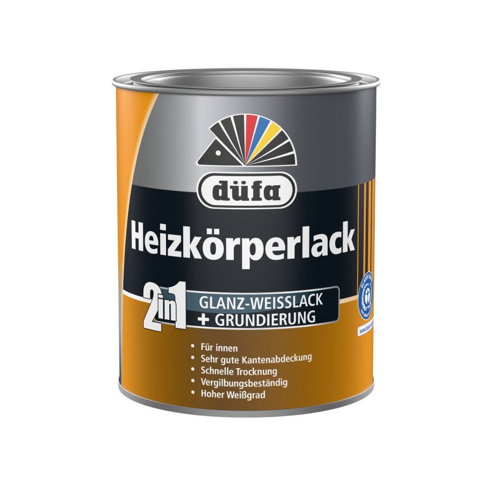 düfa Heizkörperlack 2in1 Weißlack + Grundierung 750 ml glänzend, Vergilbungsfrei und Leichte Verarbeitung düfa Heizkörperlack 2in1 Weißlack + Grundierung 750 ml glänzend, Vergilbungsfrei und Leichte Verarbeitung von düfa