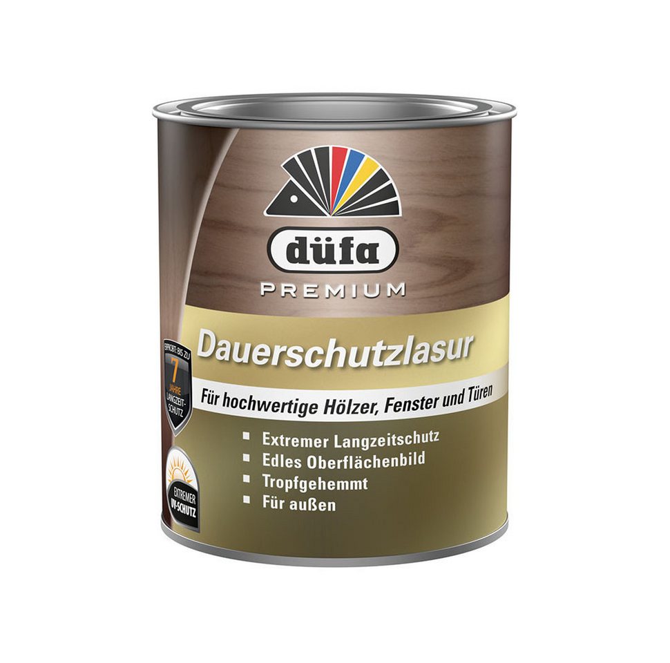 düfa Holzschutzlasur Premium Dauerschutzlasur 750 ml Lasur Holz Schutzlasur, langzeit und extremer UV-Schutz düfa Holzschutzlasur Premium Dauerschutzlasur 750 ml Lasur Holz Schutzlasur, langzeit und extremer UV-Schutz von düfa