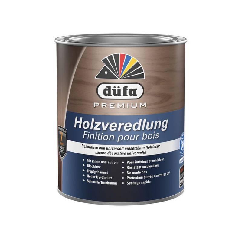 düfa Holzschutzlasur Premium Holzveredlung 750 ml Universallasur Lasur Schutzlasur, Langzeitschutz, auch geeignet für Kinderspielzeug von düfa