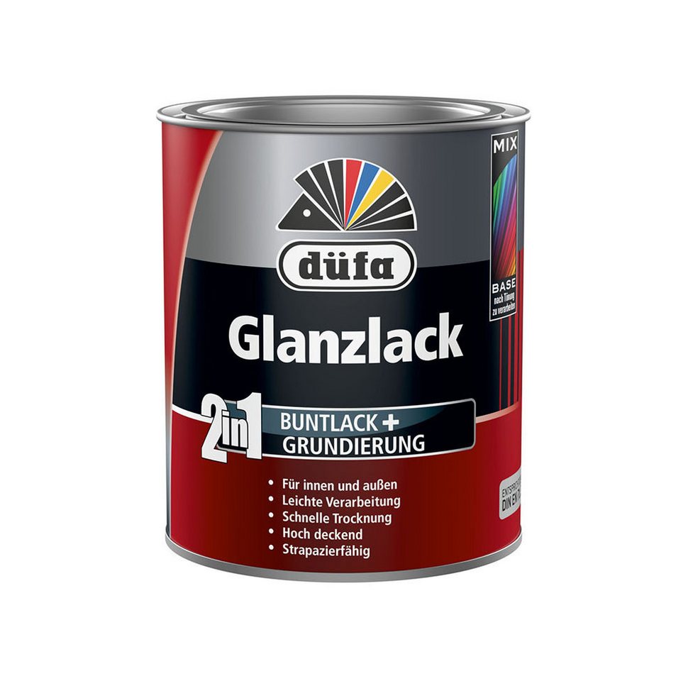 düfa Lack 2in1 Glanzlack 750 ml glänzender Lack+Grundierung Buntlack Acryllack, leichte Verarbeitung + schnelle Trocknung düfa Lack 2in1 Glanzlack 750 ml glänzender Lack+Grundierung Buntlack Acryllack, leichte Verarbeitung + schnelle Trocknung von düfa