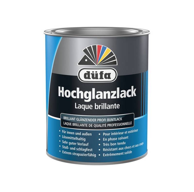 düfa Lack Hochglanzlack 750 ml Buntlack hochglänzender Lack, auf Kunstharzbasis mit High Solid Technologie von düfa