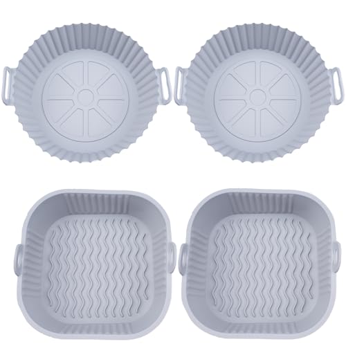 duisoad 4 Stück Silikonform Heißluftfritteuse Zubehör, Silikoneinsatz Air Fryer Accessories Heißluftfritteuse Silikonform für Heißluft -Friteuse, Mikrowellenöfen duisoad 4 Stück Silikonform Heißluftfritteuse Zubehör, Silikoneinsatz Air Fryer Accessories Heißluftfritteuse Silikonform für Heißluft -Friteuse, Mikrowellenöfen von duisoad