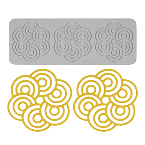 duisoad Blume Muster Silikon Spitze Matte, Spitze Silikonform Silikon Spitze Form Matte für Herstellung von Kuchen, Mousse, Schokolade, Keksen von duisoad