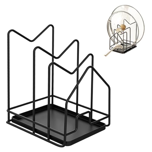 duisoad Schneidebrett Rack Schneidebrett Ständer Schwarz Halter Topfpfannendeckel für Aufbewahrung von Topfdeckeln, Schneidebrettern, Tabletts und Geschirr, 20,4 x 18,3 x 12,7 cm duisoad Schneidebrett Rack Schneidebrett Ständer Schwarz Halter Topfpfannendeckel für Aufbewahrung von Topfdeckeln, Schneidebrettern, Tabletts und Geschirr, 20,4 x 18,3 x 12,7 cm von duisoad