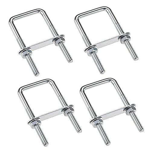 duoyif U-Schrauben M6 4Stück M6 50mm x 80mm Bolzen U Bügelschrauben, Vierkant U-Bolzen Edelstahl, Bügelbolzen Mit Muttern Rahmenplatte Runde Unterlegscheiben, U Bolzen Für Rohr Durchmesser Unter 50mm duoyif U-Schrauben M6 4Stück M6 50mm x 80mm Bolzen U Bügelschrauben, Vierkant U-Bolzen Edelstahl, Bügelbolzen Mit Muttern Rahmenplatte Runde Unterlegscheiben, U Bolzen Für Rohr Durchmesser Unter 50mm von duoyif