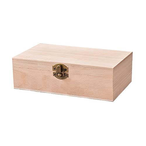duoyif Holzkiste Mit Deckel Holzbox 20x10x6cm Unbehandelte Holzkiste Diy Bastel Holzkiste Zur Herstellung Von Schatzkiste Holz Erinnerungsbox Dekorative Boxen Fotobox Geschenkbox Aufbewahrungsbox von duoyif