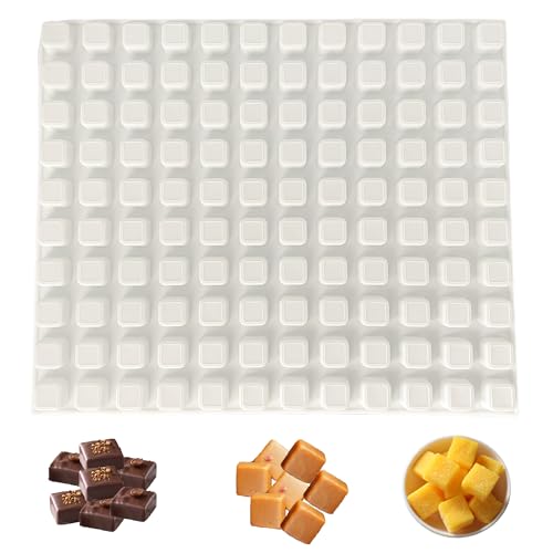 duoyif Silikonform Quadratisch 1,6cm 120 Mulden Mini Silikonform Gummibärchen, Kleine Schokoladenform Cube Süßigkeiten Formen, Mini Cube Silikonform Für Gummi Süßigkeiten Eiswürfel Karamell von duoyif
