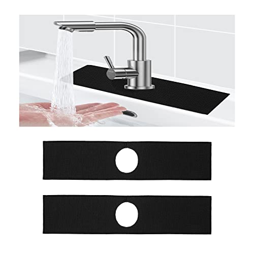 duoyif Wasserhahn Absorbierende Matte 2 Stück Wasserhahn Spritzschutz Waschbecken Spritzschutz Saugfähige Matte Für Wasserhahn Spülbecken-Spritzschutz Für Wasserhahn Küche Und Badezimmer Schwarz duoyif Wasserhahn Absorbierende Matte 2 Stück Wasserhahn Spritzschutz Waschbecken Spritzschutz Saugfähige Matte Für Wasserhahn Spülbecken-Spritzschutz Für Wasserhahn Küche Und Badezimmer Schwarz von duoyif