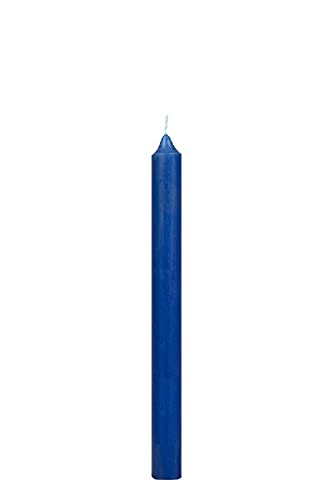 durchgefärbte Rustic Tafelkerzen, Haushaltskerzen Blau 180 x Ø 22 mm, 10 Stück von durchgefärbte Kerzen