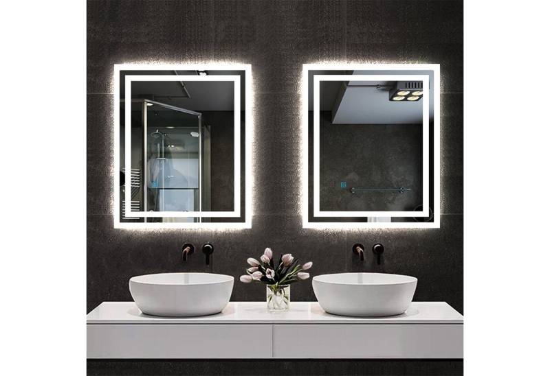 duschspa Badspiegel Badspiegel mit Beleuchtung 60x50 cm Wandspiegel duschspa Badspiegel Badspiegel mit Beleuchtung 60x50 cm Wandspiegel von duschspa