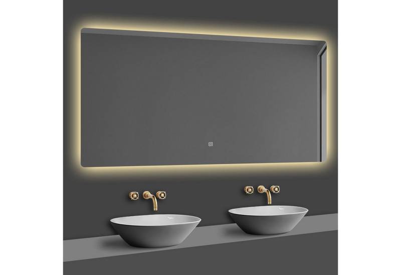 duschspa Badspiegel Spiegel mit LED Beleuchtung dimmbar 40-120cm, Touch oder Wandschalter von duschspa